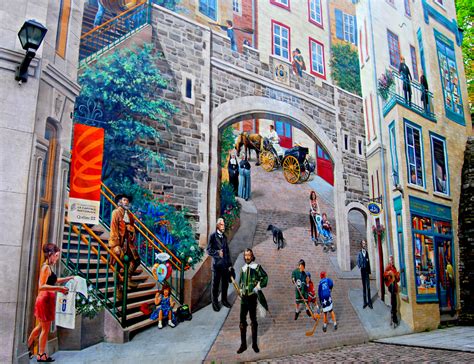 Fresque des Québécois Québec City