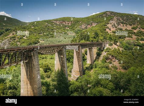 Gorgopotamos Railway Bridge Central Greece