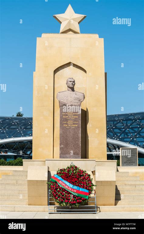 Həzi Aslanov Statue Azerbaijan