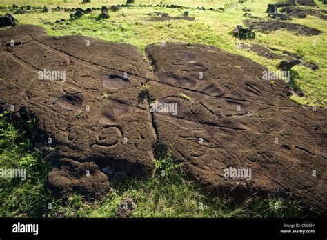 Papa Vaka Petroglyphs Rapa Nui (Easter Island)