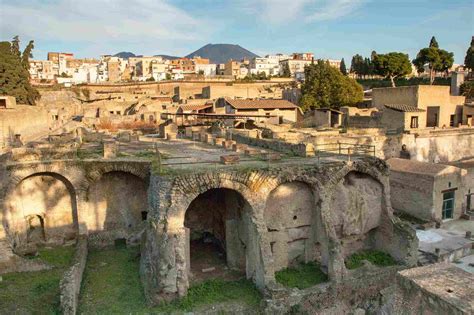 Ruins of Herculaneum Bay Of Naples