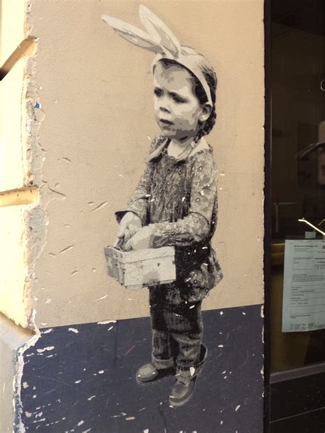 Sad Girl with Rabbit Ears Mural Friedrichshain