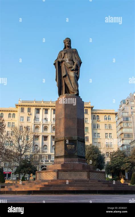 Statue of Nizami Gəncəvi Azerbaijan