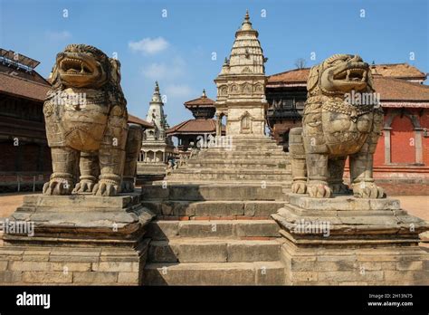Stone Lions Bhaktapur